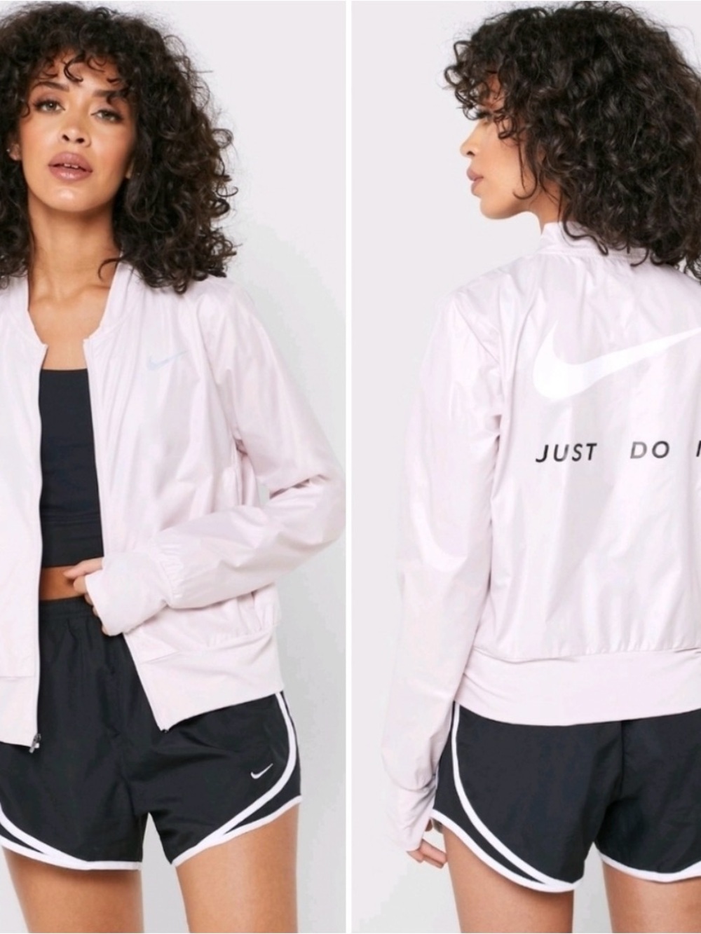 Nike Women's Swish Running Pastel Pink Jacket